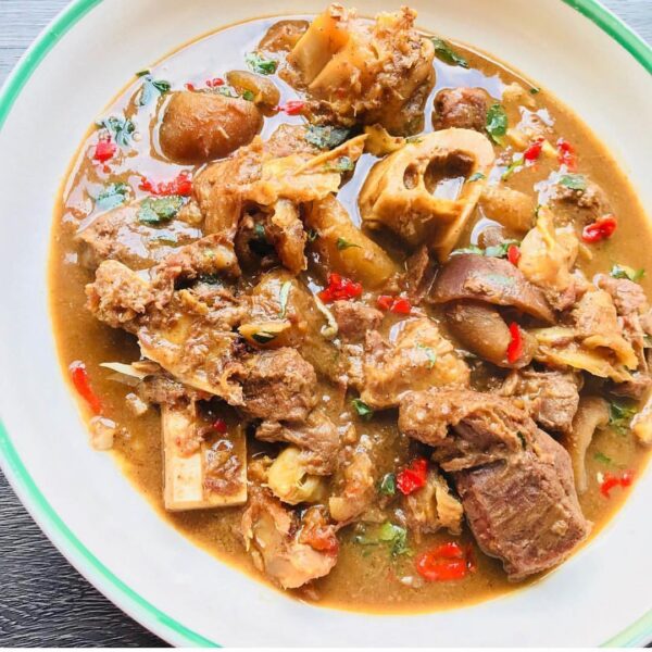 Poundo and Nsala Soup