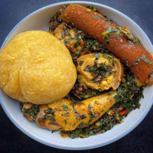 Eba and Ẹfọ riro
