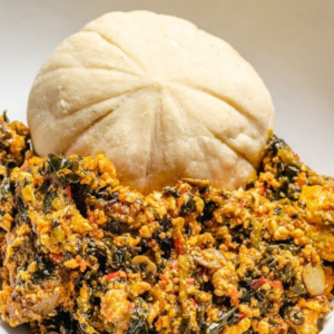 Oatmeal and Egusi soup
