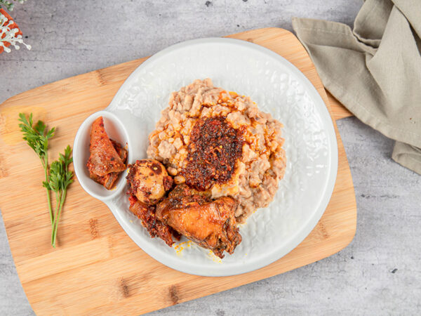 Ewa Agoyin and Agege Bread
